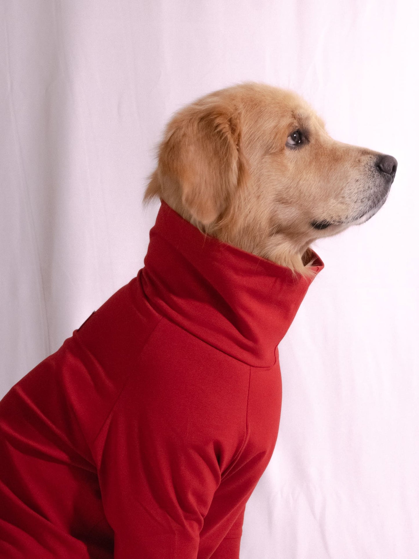 Cherry Red Turtleneck T-shirt