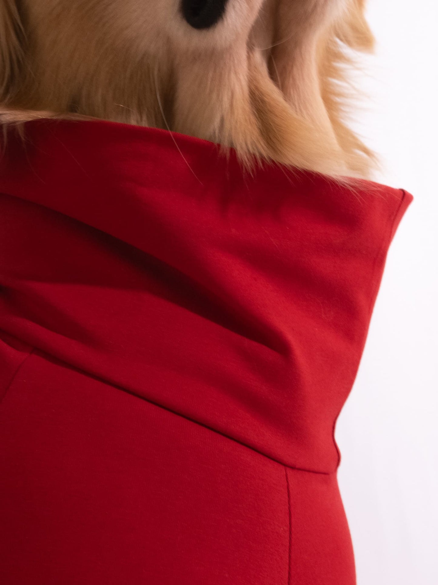 Cherry Red Turtleneck T-shirt