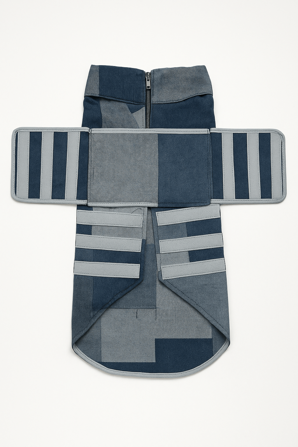 Patchwork Denim Sleeveless Shirt for Large Dogs