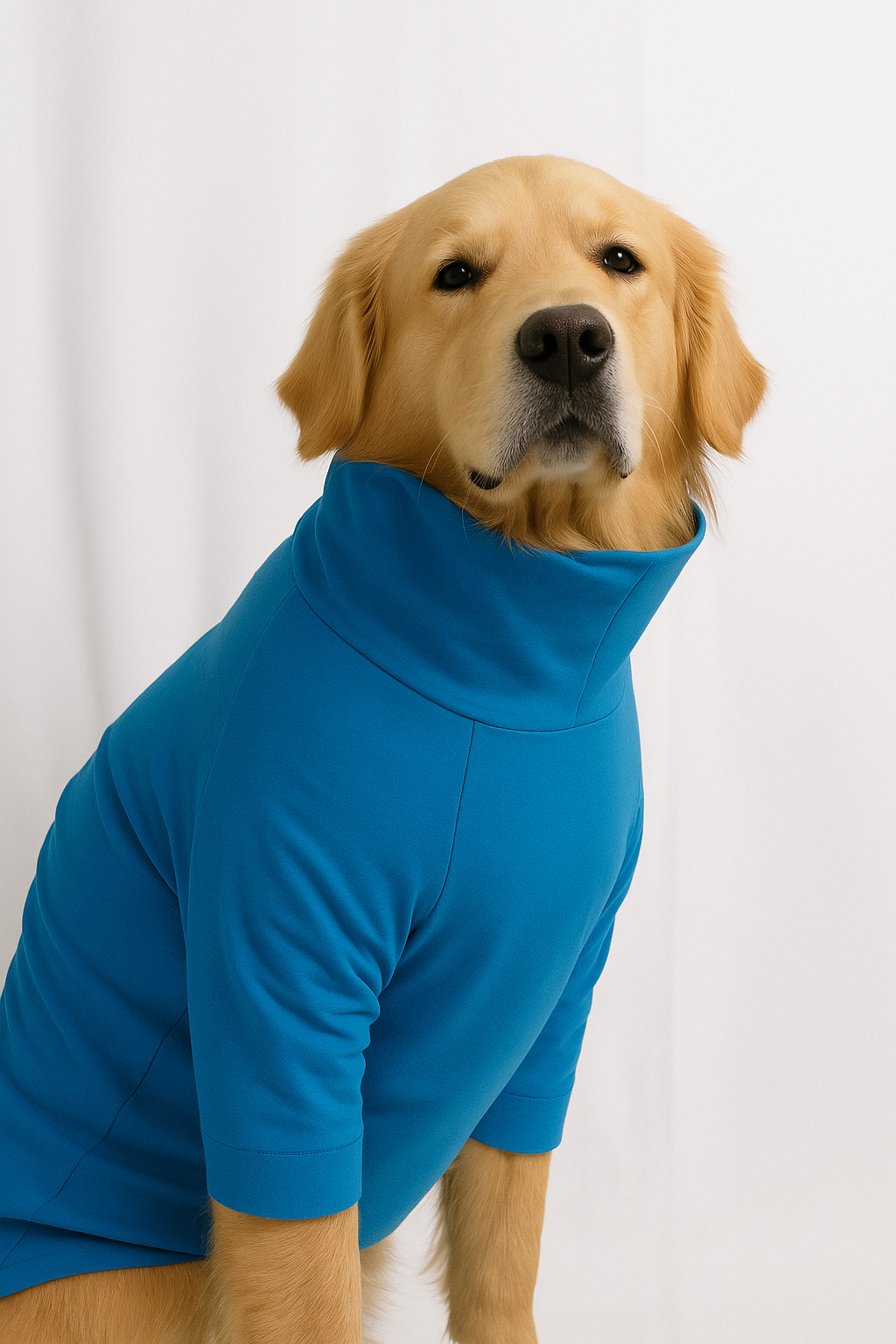Sky Blue Long Neck T-shirt for Dogs and Cats