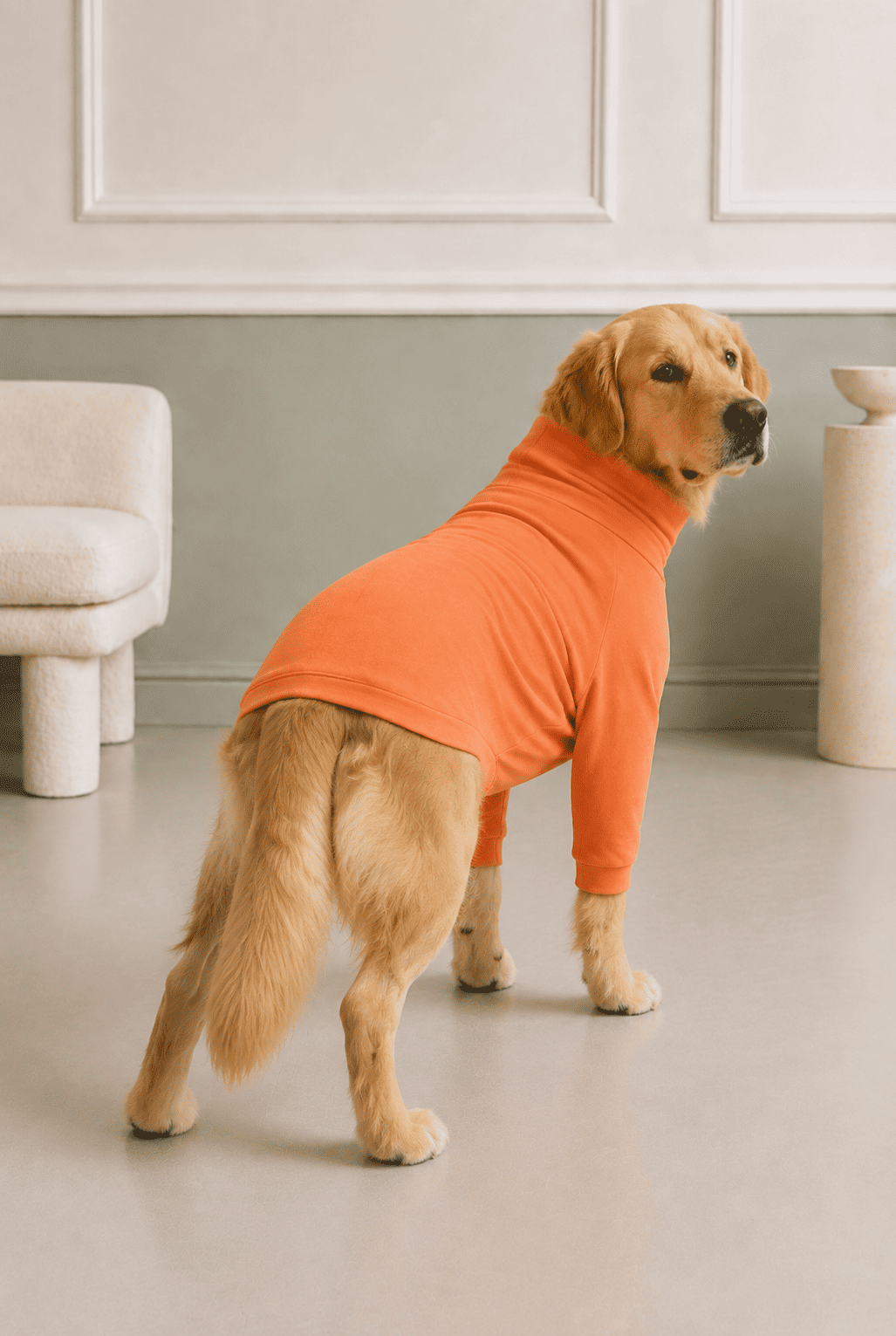 Coral Peach Long Neck T-shirt
