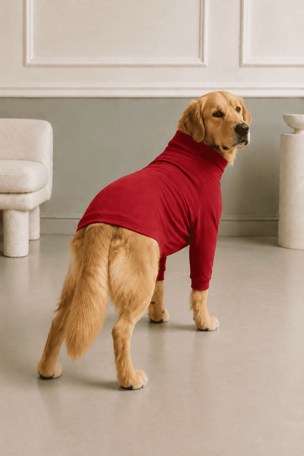 Cherry Red Long Neck T-shirt