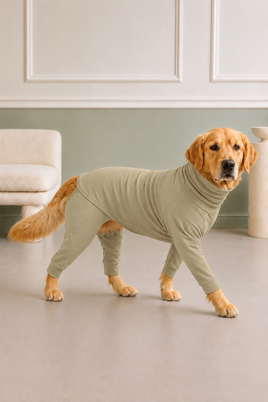 Sage Cream Four-Leg Onesie