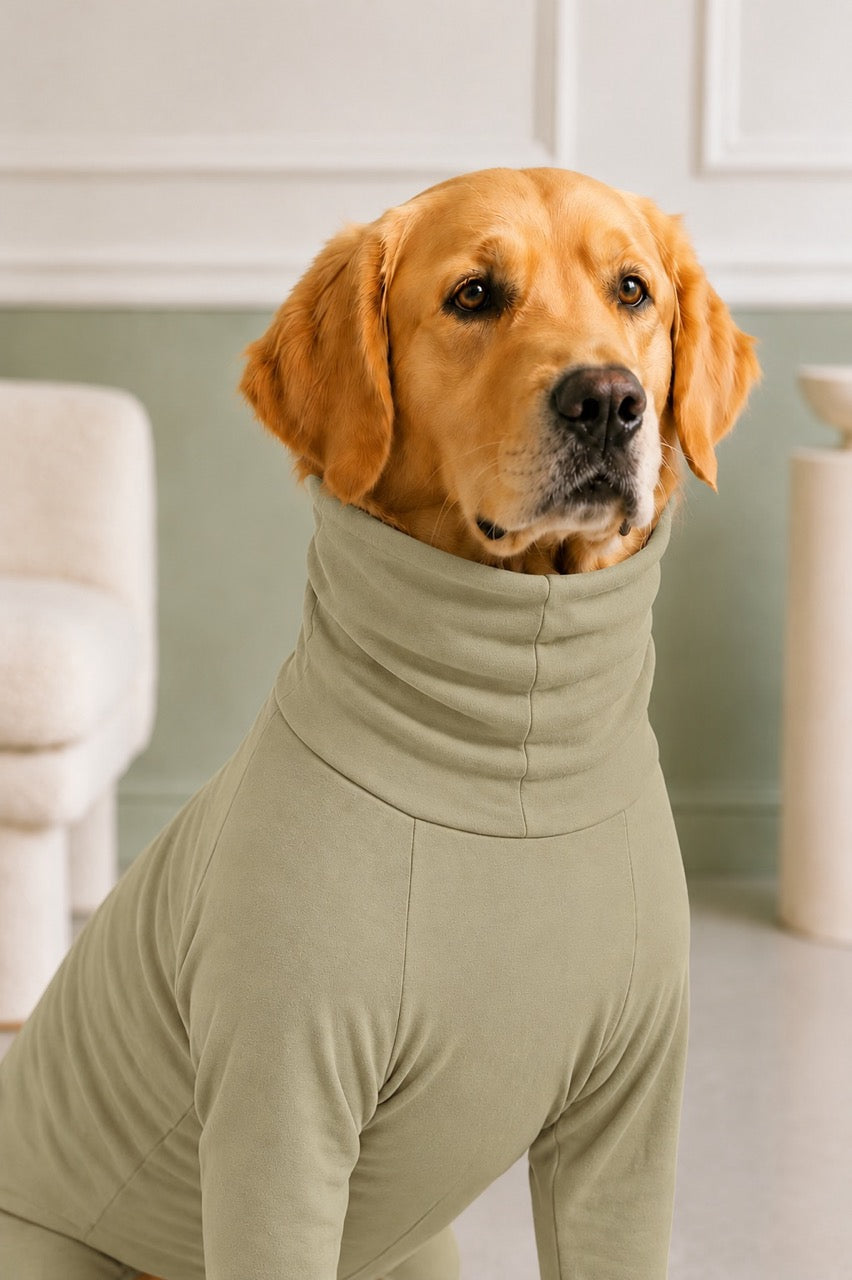 Sage Cream Four-Leg Onesie