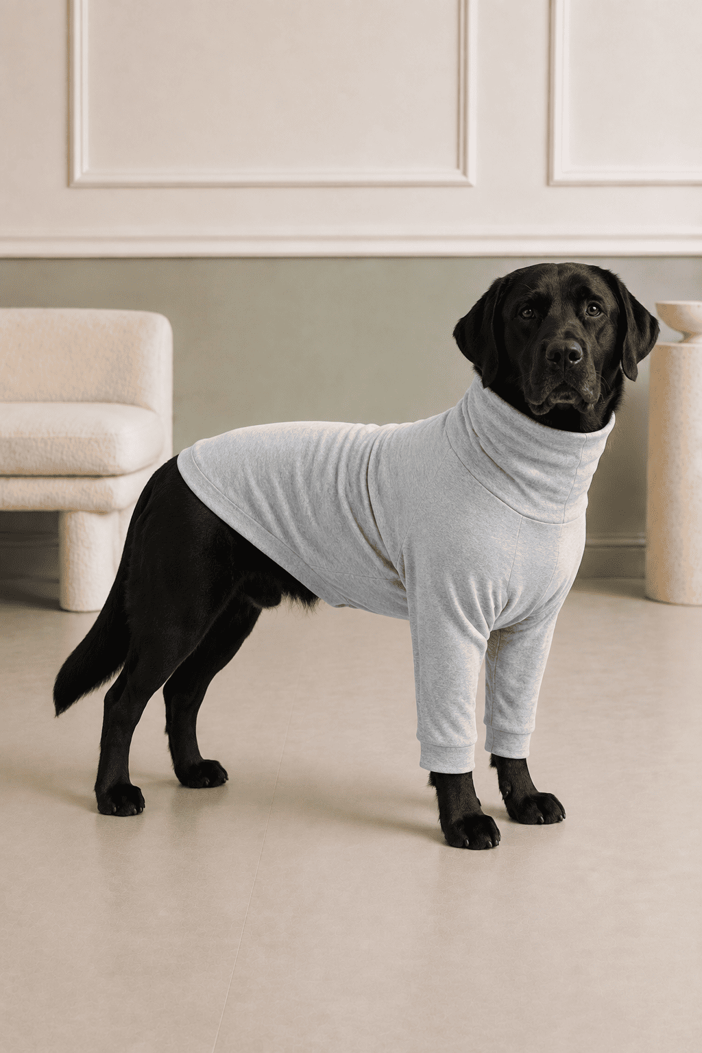 Stone Grey Long Neck T-shirt