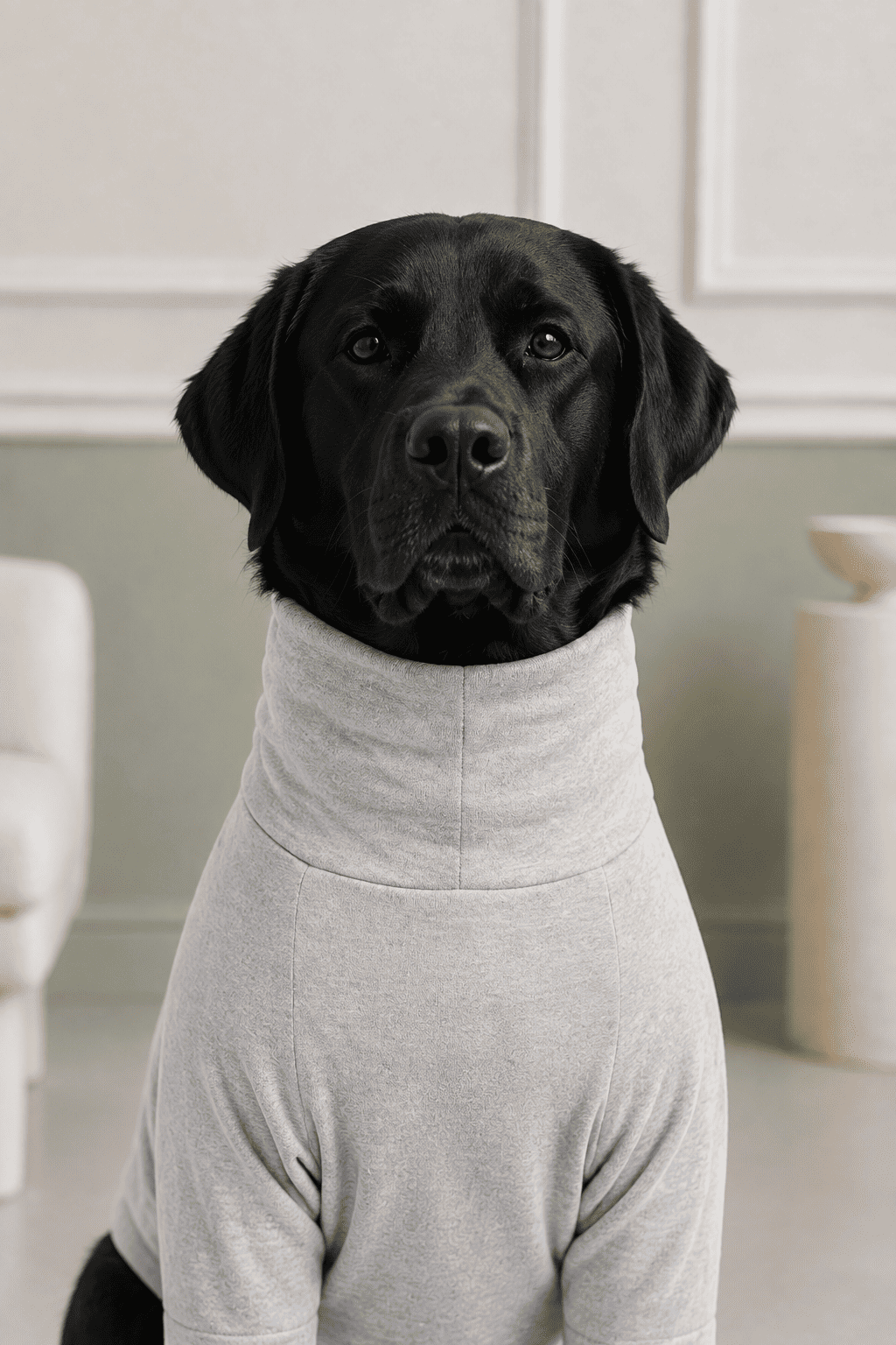 Stone Grey Long Neck T-shirt