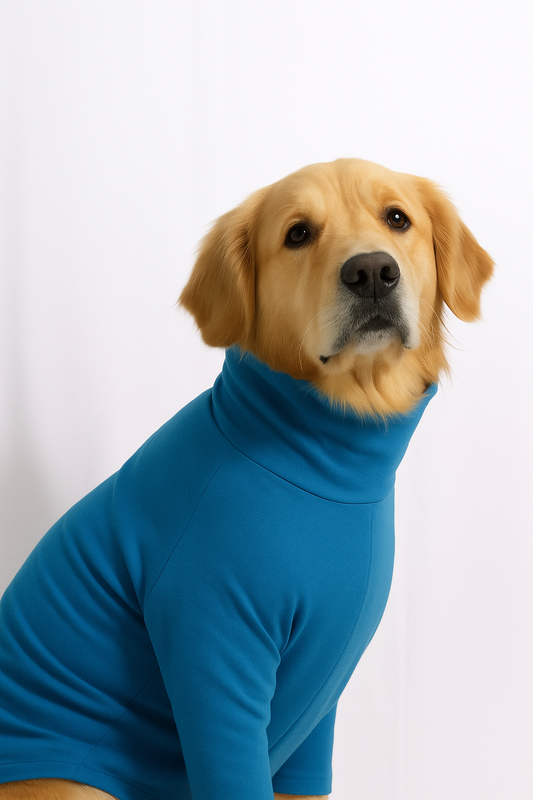Sky Blue Long Neck T-shirt for Dogs and Cats