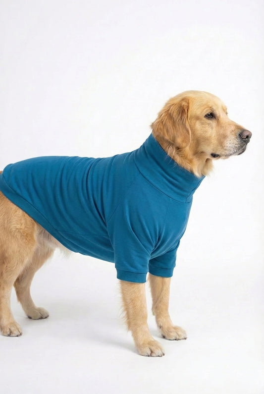 Sky Blue Long Neck T-shirt for Dogs and Cats