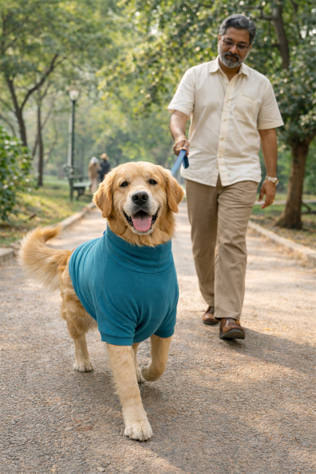Sky Blue Long Neck T-shirt for Dogs and Cats