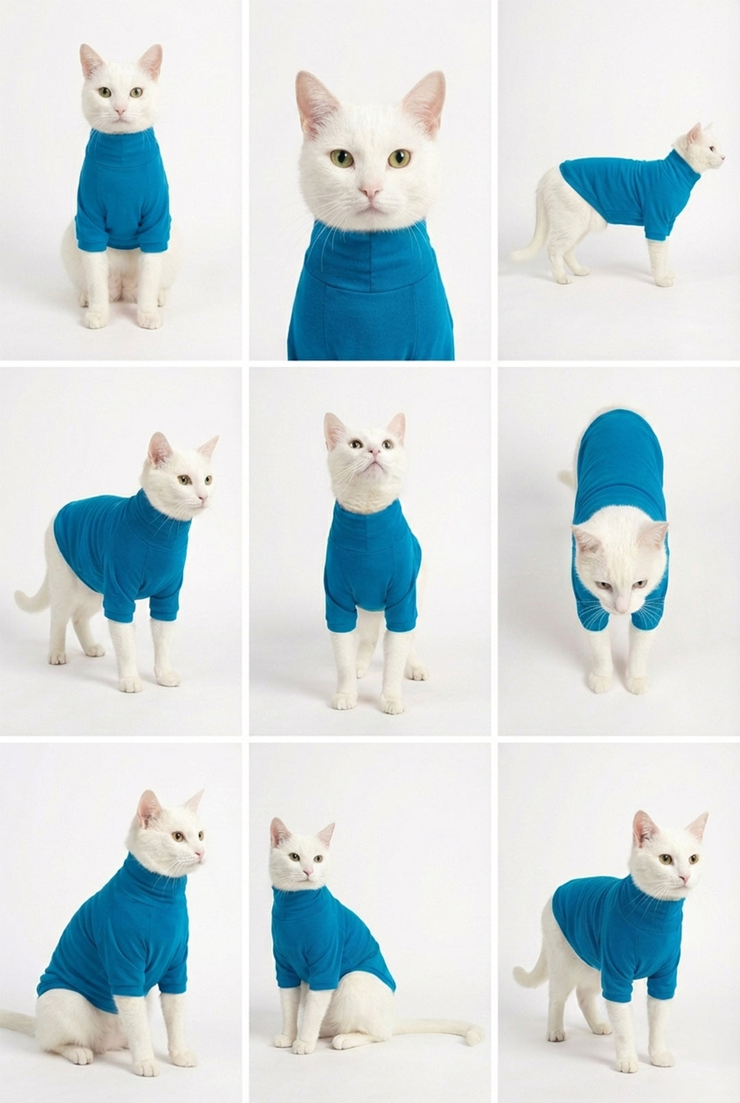 Sky Blue Long Neck T-shirt - image 5